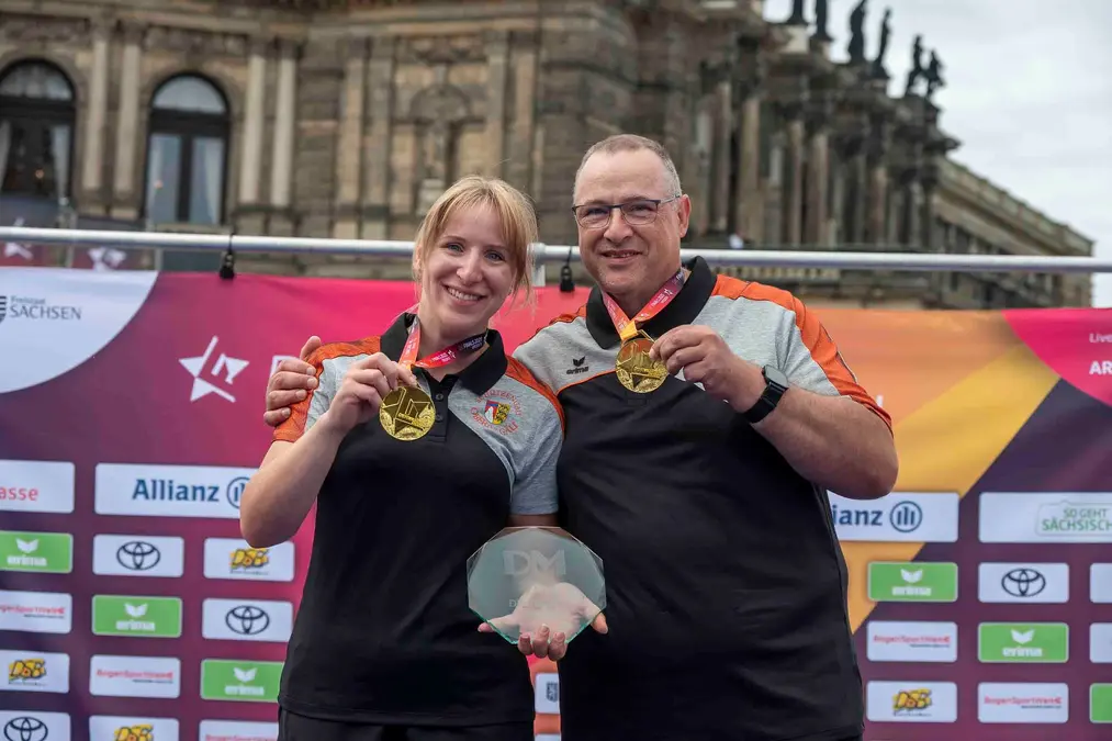 Katharina und Matthias Raab gewinnen Gold bei den Finals 2025 Dreseden im Mixed